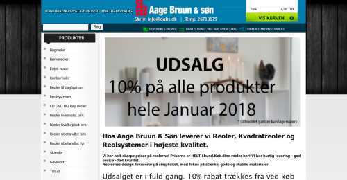 Screenshot Aage Bruun & Søn