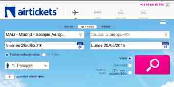 Screenshot airtickets