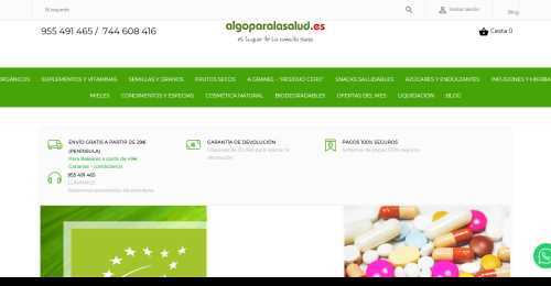 Screenshot Algoparalasalud.es