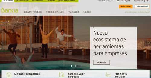 Screenshot Bankia