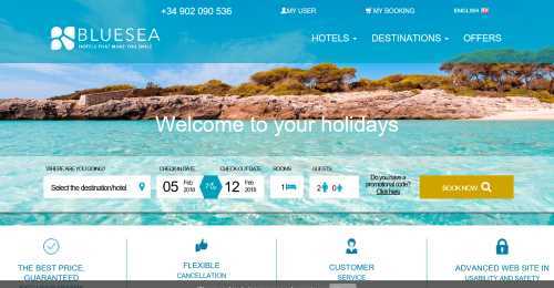 Screenshot Blue Sea Hotels