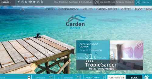 Screenshot Garden Hotels