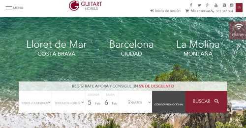Screenshot Guitart Hotels