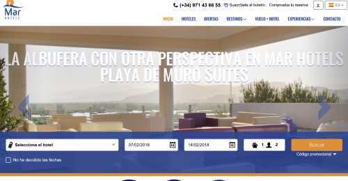 Screenshot Mar Hotels