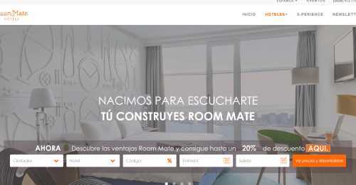 Screenshot Room Mate Hotels