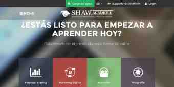 Screenshot Shaw Academy