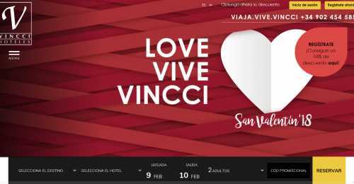 Screenshot Vincci Hoteles