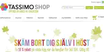 Screenshot Tassimo Shop