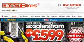 Screenshot Direct Bikes Scooters