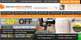 Screenshot Electric Radiators Direct 