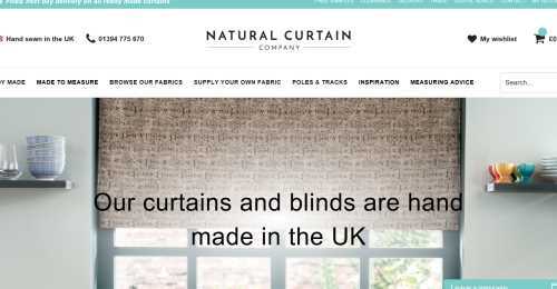 Screenshot Natural Curtain Company