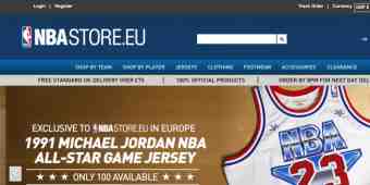 Screenshot NBA Store