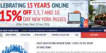 Screenshot New York Pass