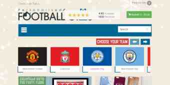 Screenshot Personalised Football Gifts