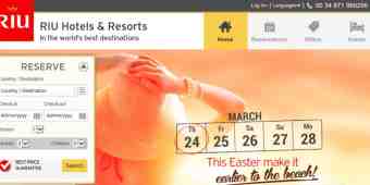 Screenshot RIU Hotels
