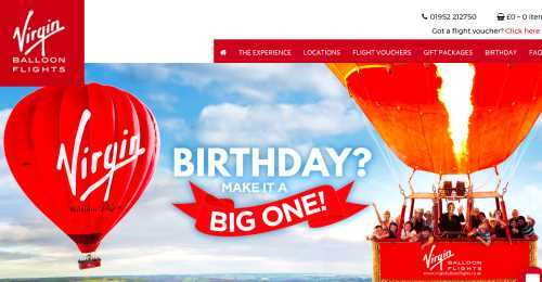 Screenshot Virgin Balloon Flights
